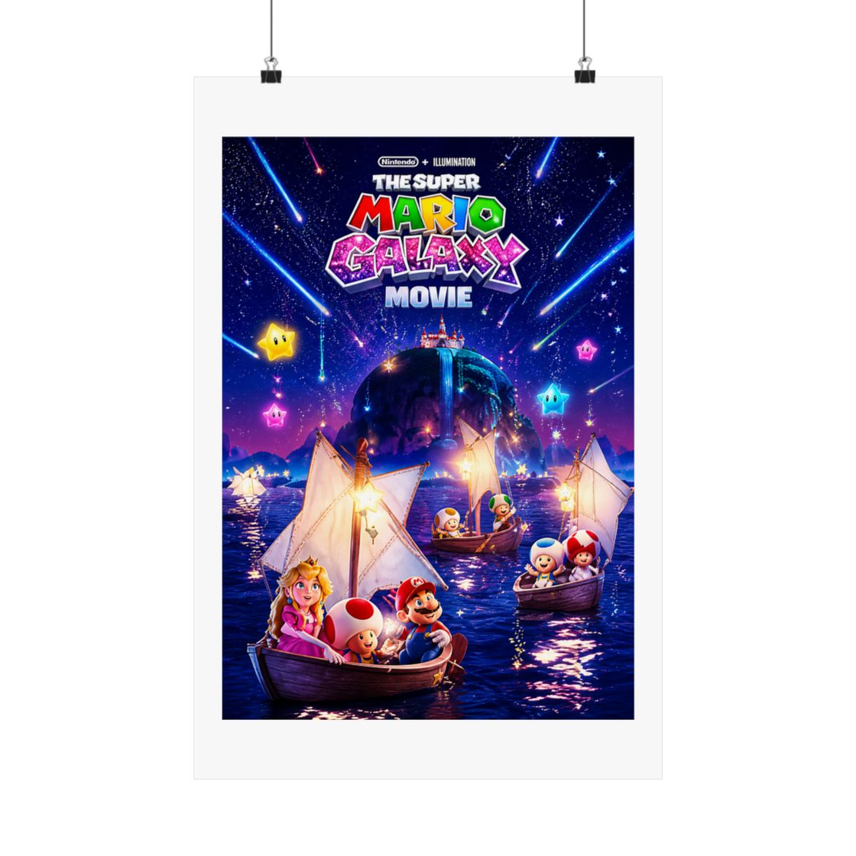 Cosmic Voyage Retro Poster | Vintage Sci-Fi Adventure Wall Art Print - alternate angle 5, merchandise