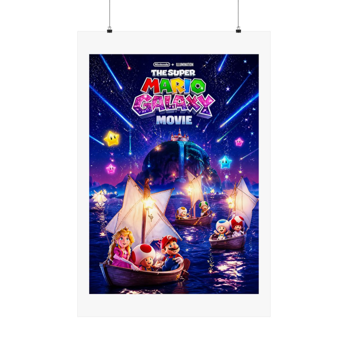 Cosmic Voyage Retro Poster | Vintage Sci-Fi Adventure Wall Art Print - alternate angle 2, merchandise