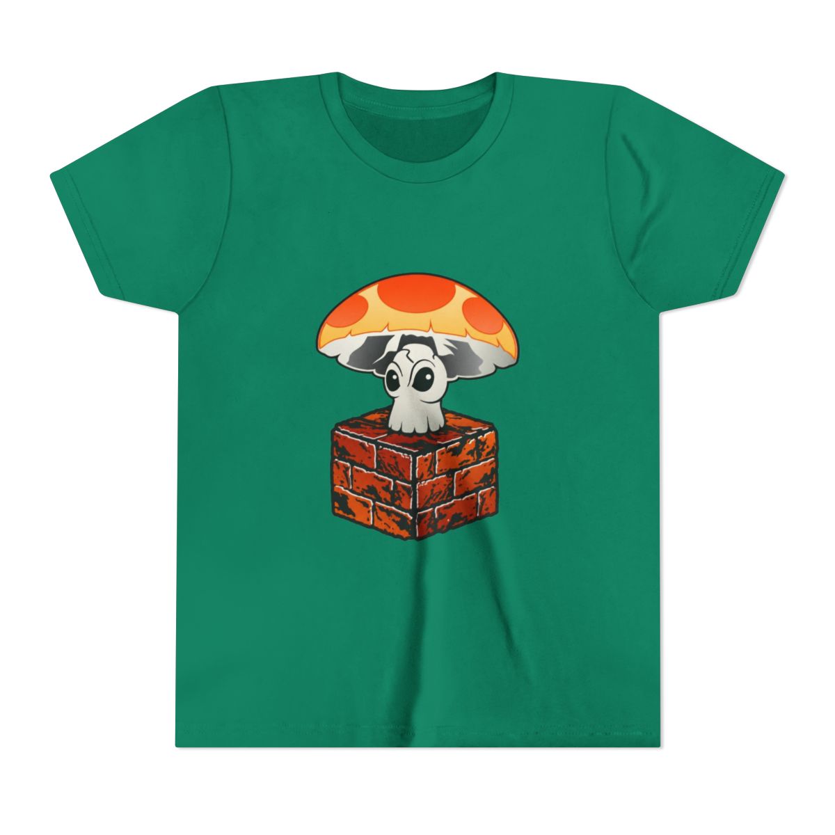 Classic Super Mushroom Kids T Shirt | Mario - alternate angle 4, merchandise