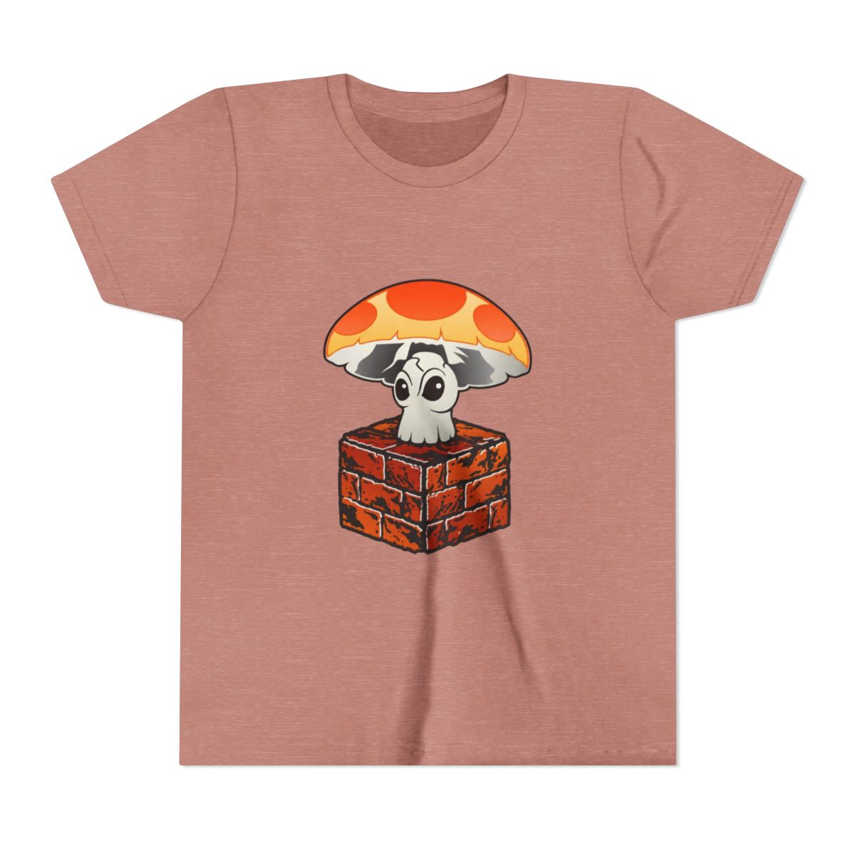 Classic Super Mushroom Kids T Shirt | Mario - alternate angle 2, merchandise
