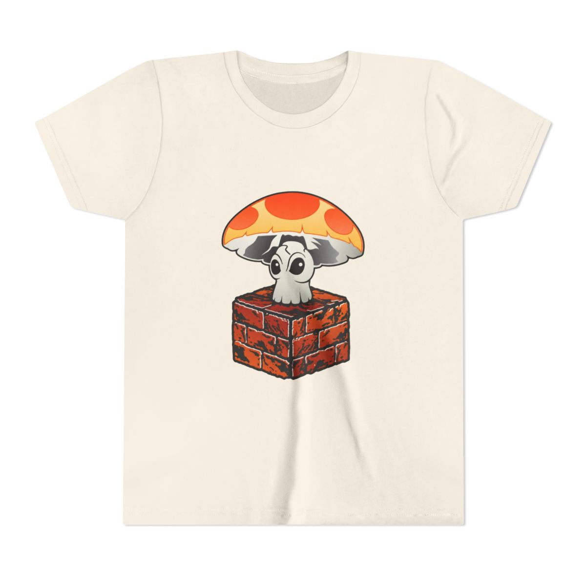 Classic Super Mushroom Kids T Shirt | Mario - alternate angle 3, merchandise