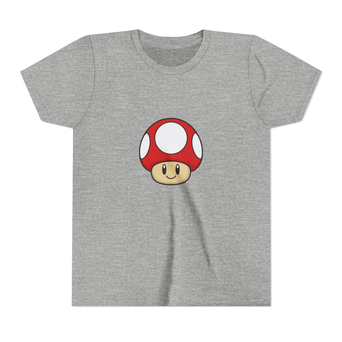 Colorful 1-Up Mushroom Pixel Art Kids T Shirt - Retro Gamer Gift - alternate angle 3, merchandise