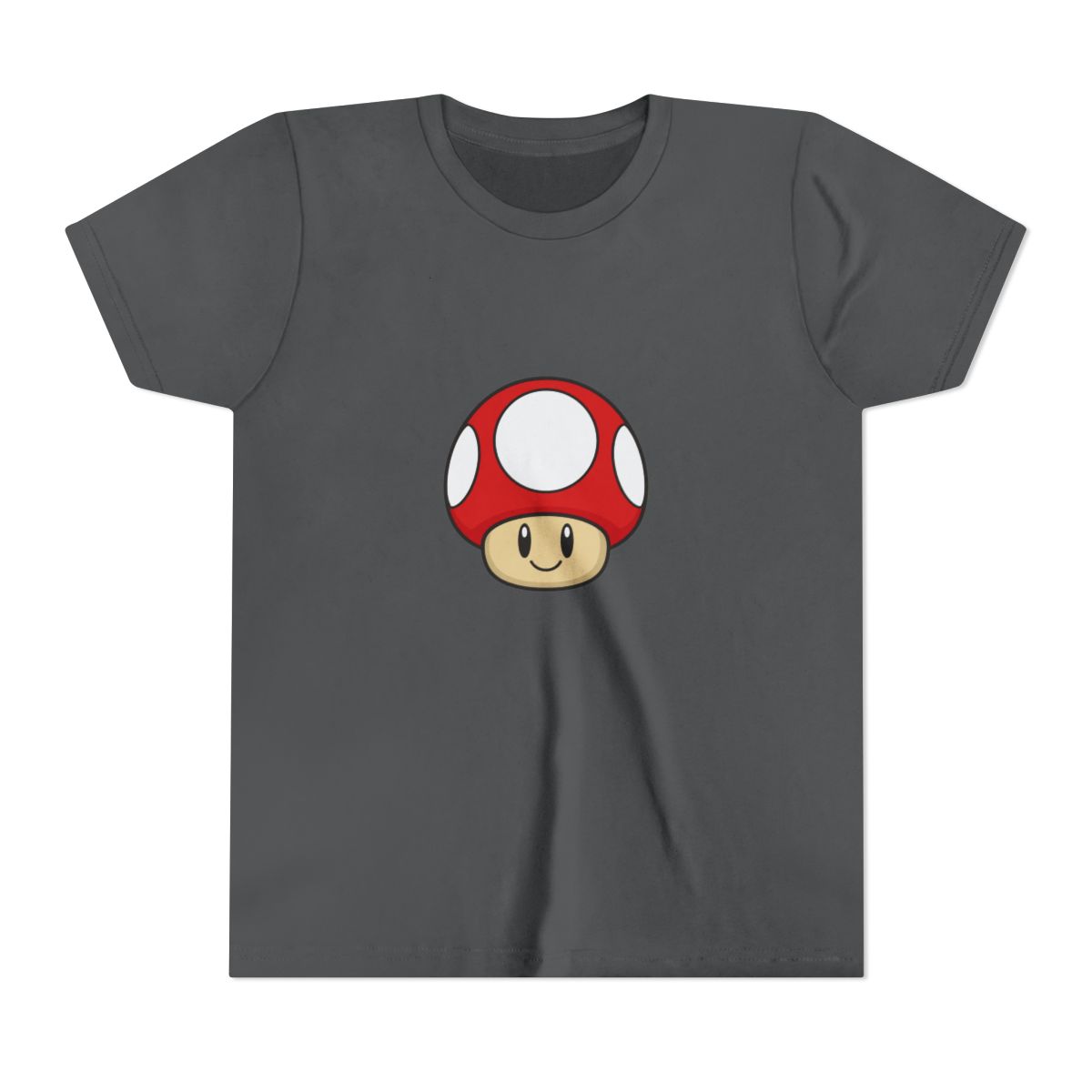 Colorful 1-Up Mushroom Pixel Art Kids T Shirt - Retro Gamer Gift - alternate angle 5, merchandise
