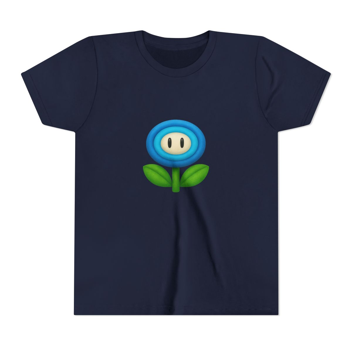 Crystalline Ice Flower Minimalist Kids T-Shirt - alternate angle 2, merchandise